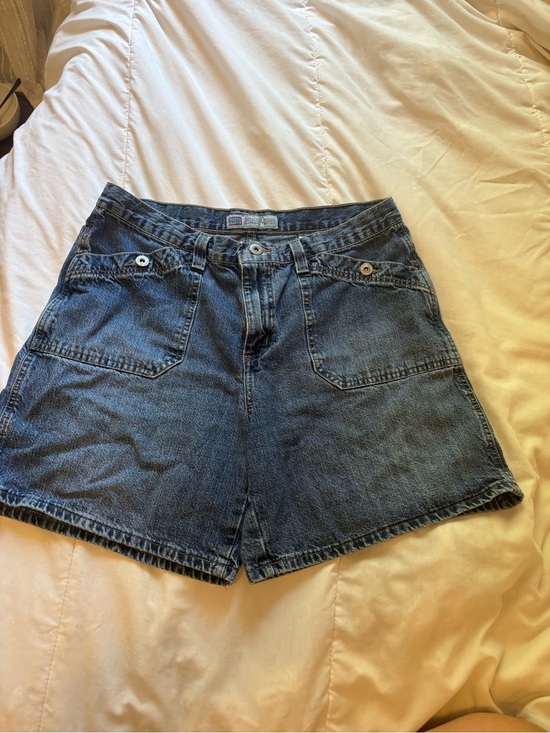 Faded Glory Pants - Faded Glory Dark Blue Denim Jean Shorts